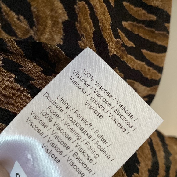 GANNI Tiger Print Dress NWT Size 34 Size US 2 Animal Print‎ Mobwife Chic Viscose - Picture 11 of 16